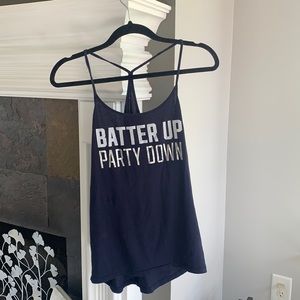 Victoria secret Yankees batter up party down tank navy xs